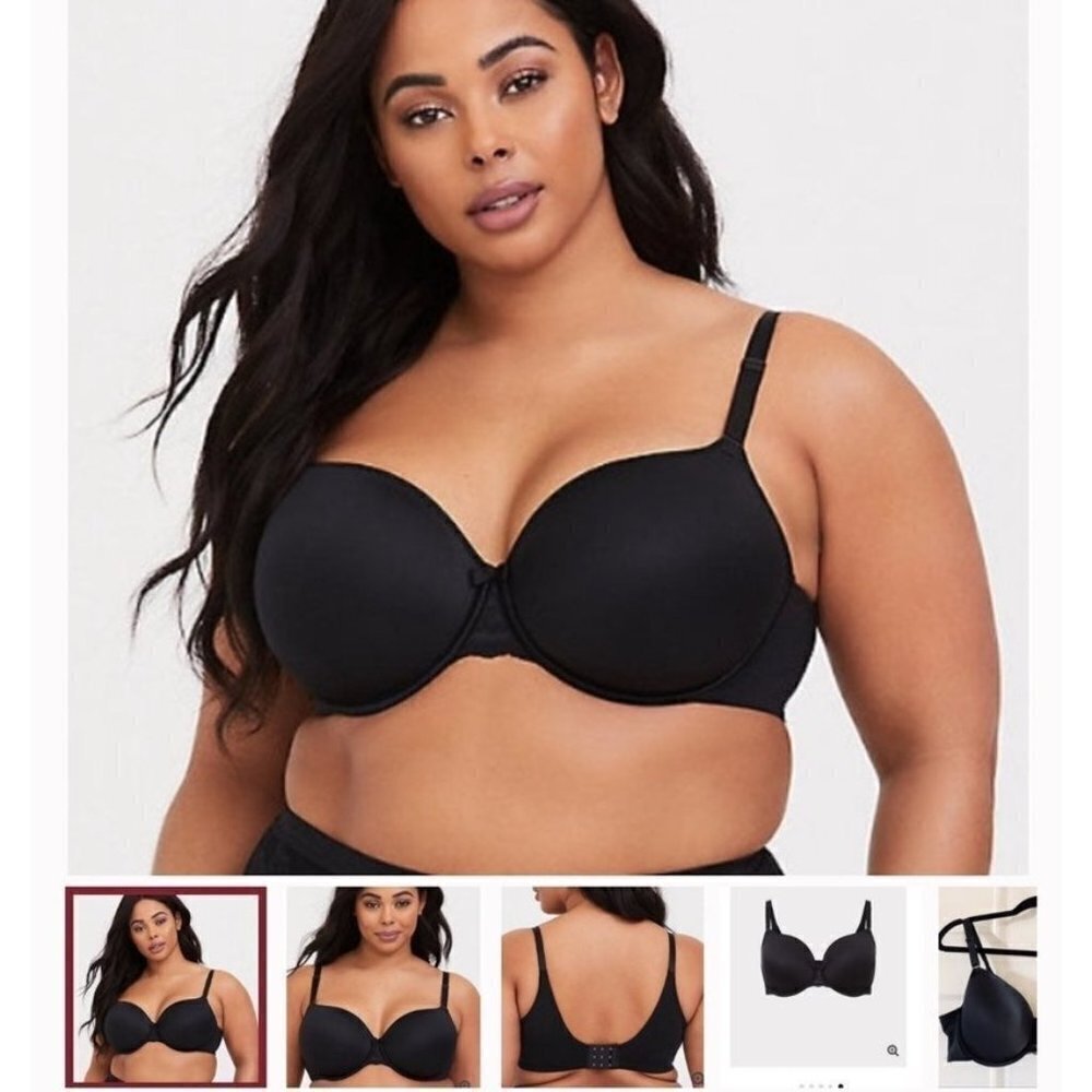 Torrid Black 360 Smothing bra 46DD